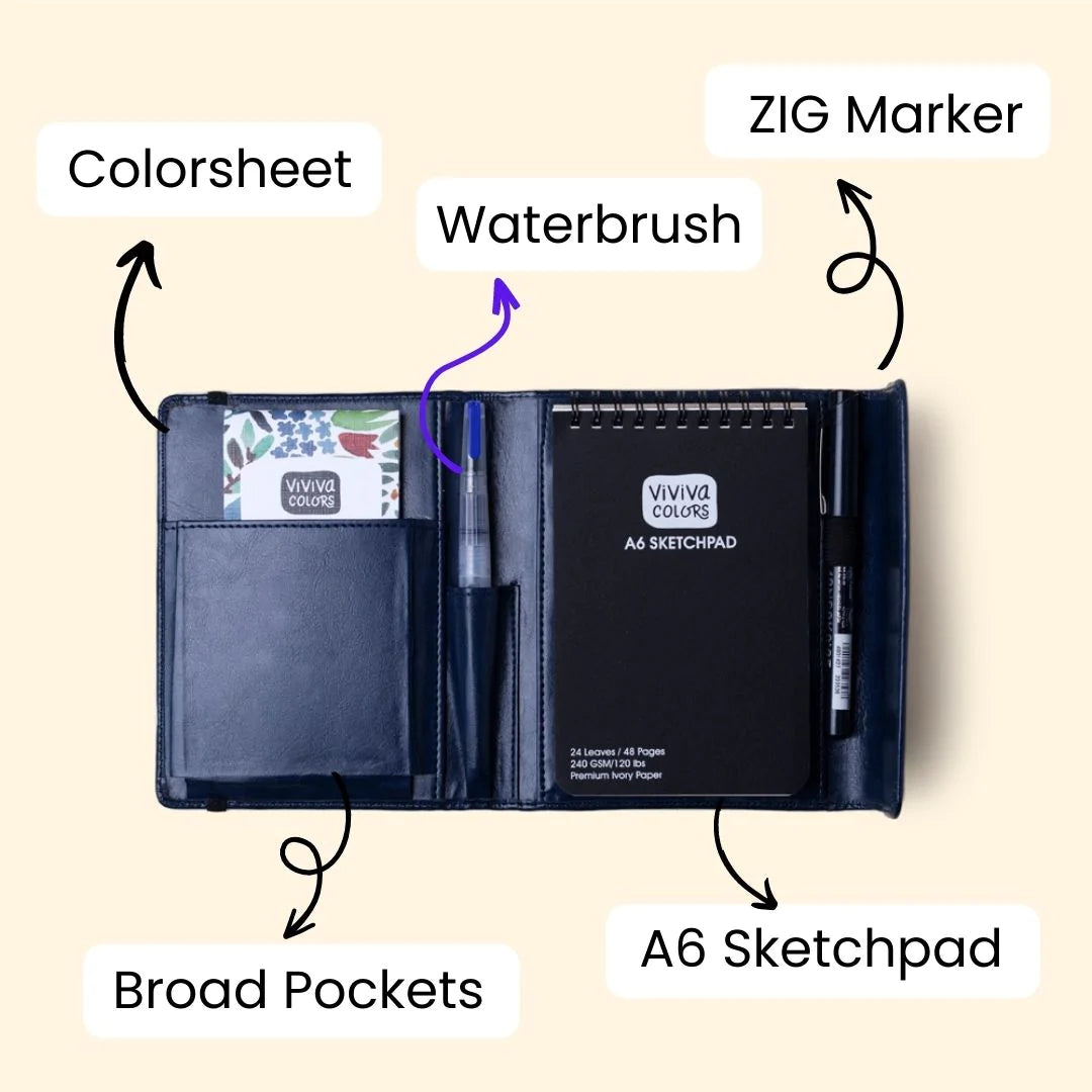 NEW // Viviva A6 Travel Paint Kit - Vegan Leather