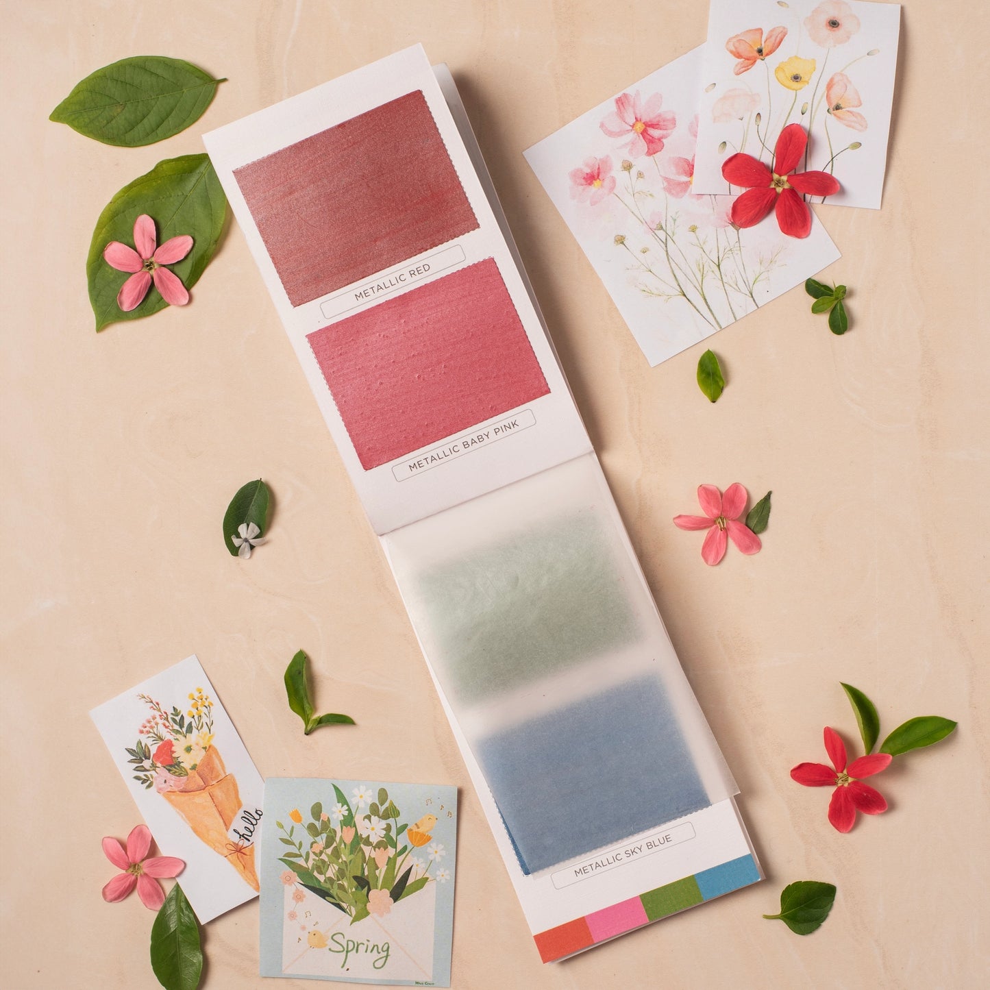 NEW // Viviva Spring Colorsheets - 16 Handmade Watercolors
