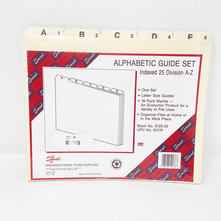 Smead Alphabetical Guide Set