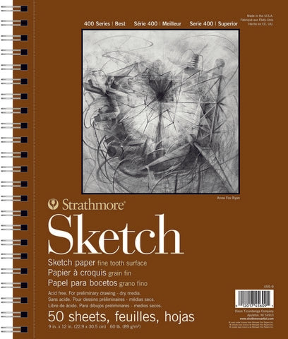 NEW // Strathmore 400 Series Sketch Pads 9" x 12"