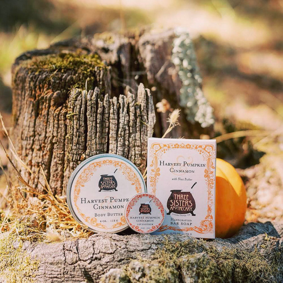 NEW // Three Sisters Apothecary Body Butter - Harvest Pumpkin & Cinnamon 4 oz.
