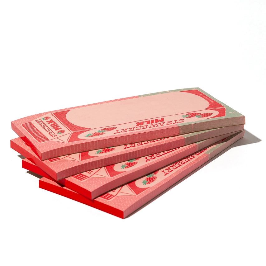 NEW // Strawberry Milk Risograph Notepad