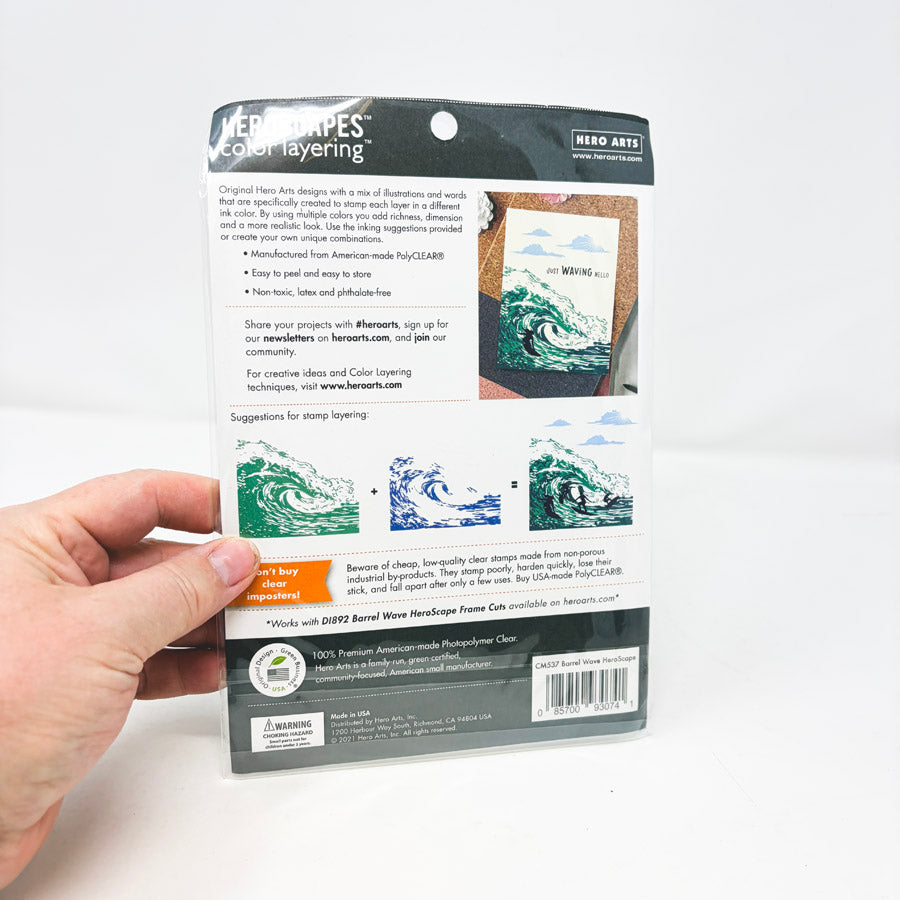 Hero Arts Clear Stamps – Barrel Wave HeroScape