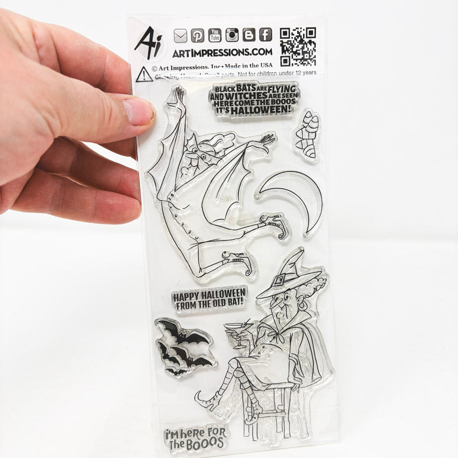 Art Impressions Clear Stamp - Old Bat