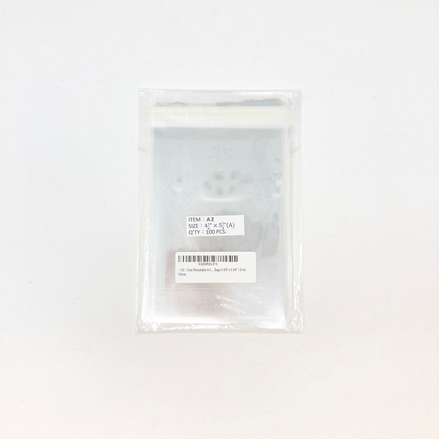 Resealable Clear Bags - 4-3/8"x5-3/4"