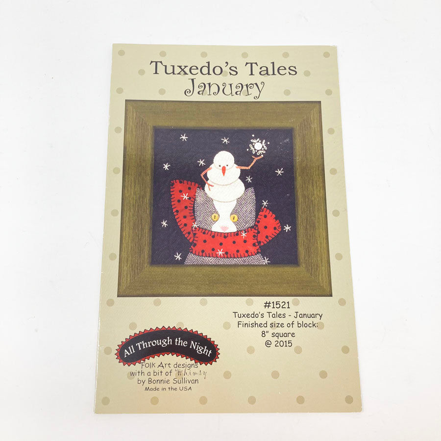 Tuxedo Tales - All Through the Night Quilt Blocks - Pick a Design