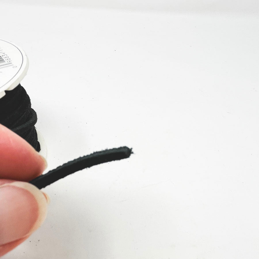 Black Suede Lace - 1/8"