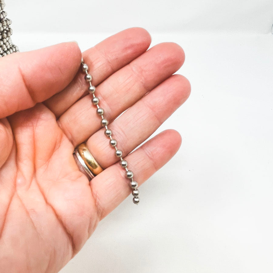Large Silver Ball Chain on Spool