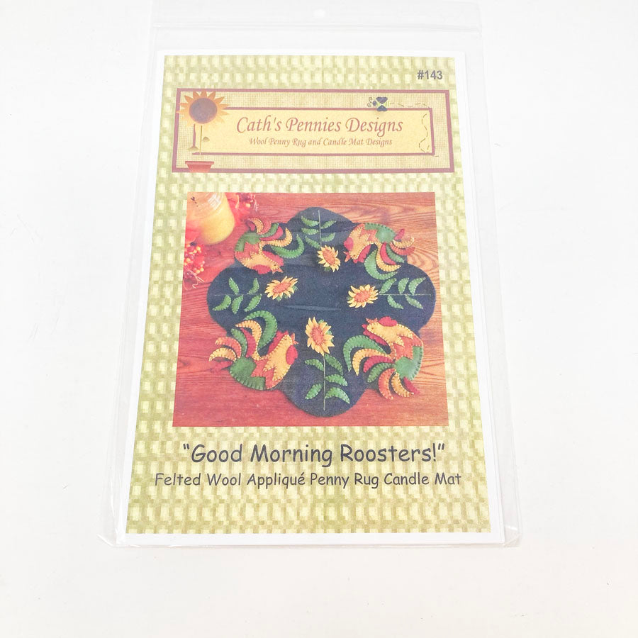 Good Morning Roosters Sewing Pattern by Cath's Pennies Designs