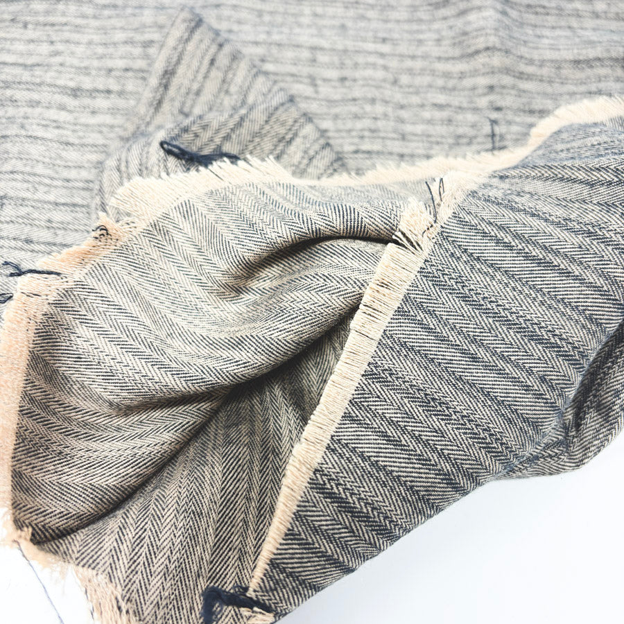 55" x 54" Herringbone Stripe Lightweight Apparel Fabric