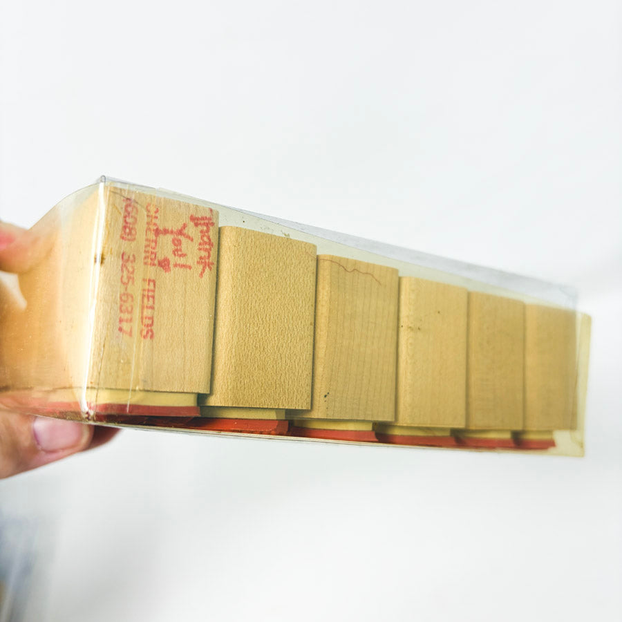 D.O.T.S. Super Set Wood Back Rubber Stamps