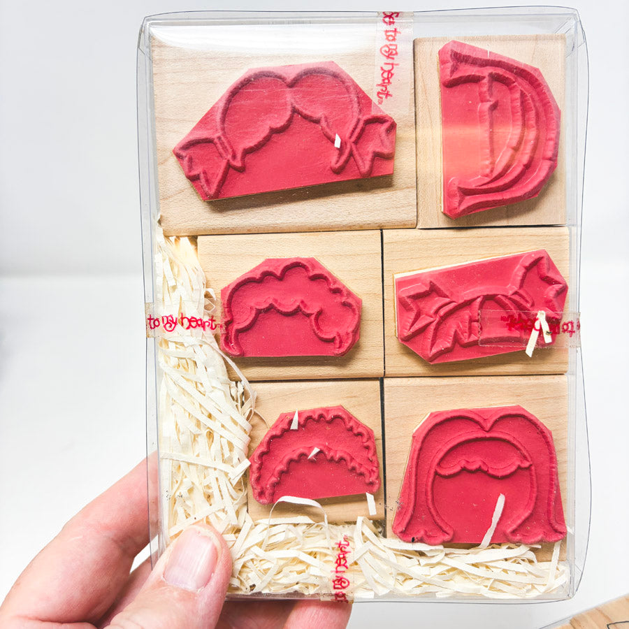 Character Builders – Close to My Heart Wood Back Rubber Stamps