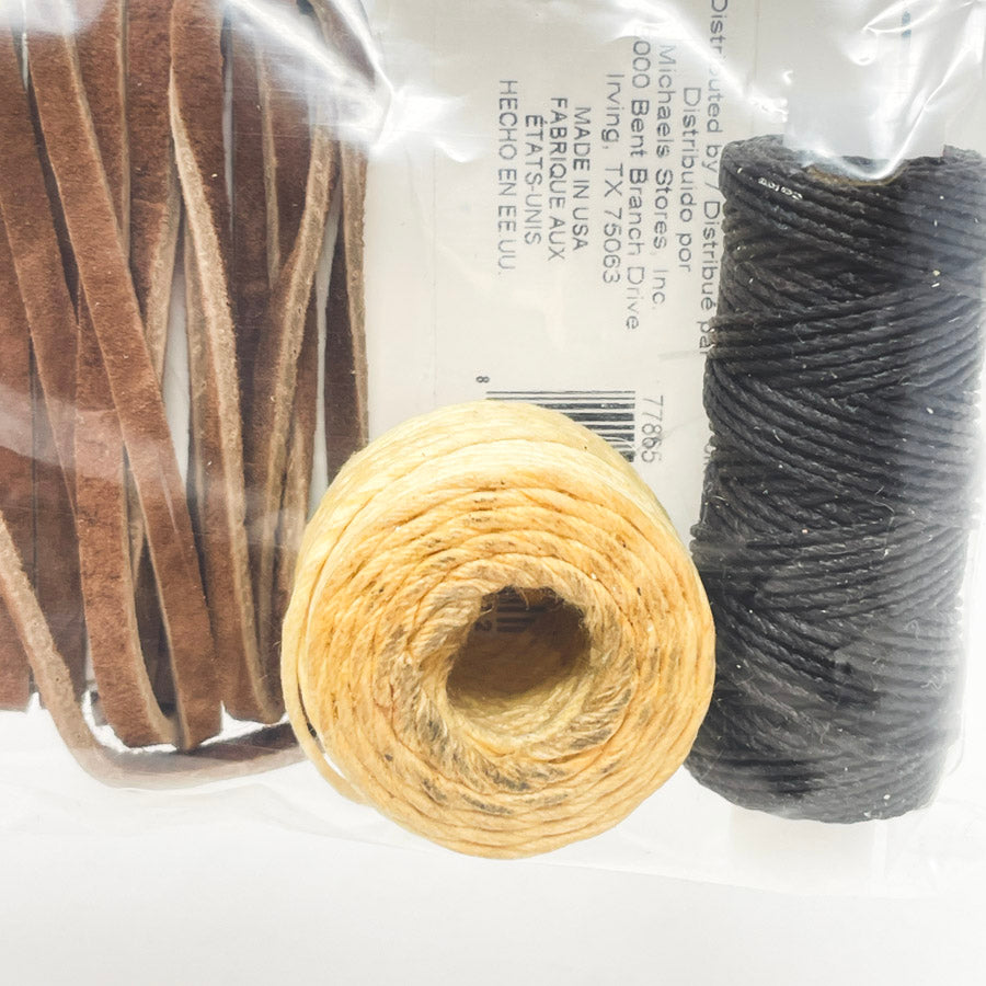 Suede and Natural Fiber Cord Bundle