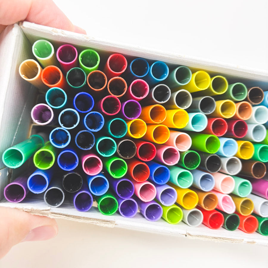 100 pc Crayola Super Tip Washable Markers (Partial)