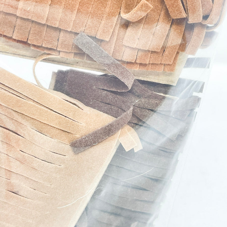 Bits of Brown Fringe on Cards Bundle