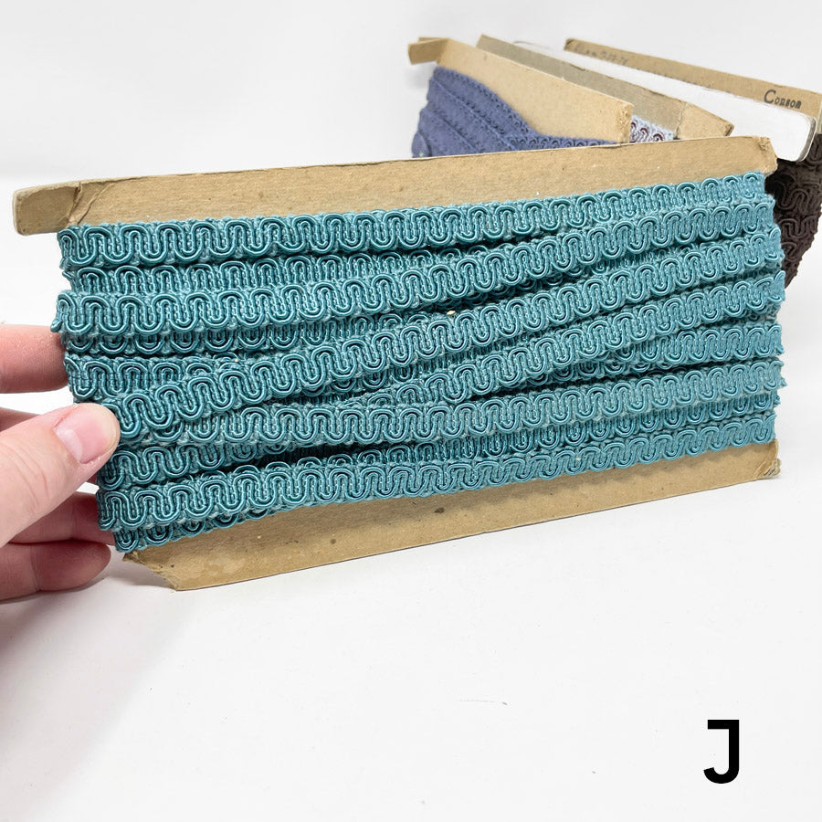 1/2" Scroll Braid Gimp w/ Backing - By The Spool - Cool Color Options
