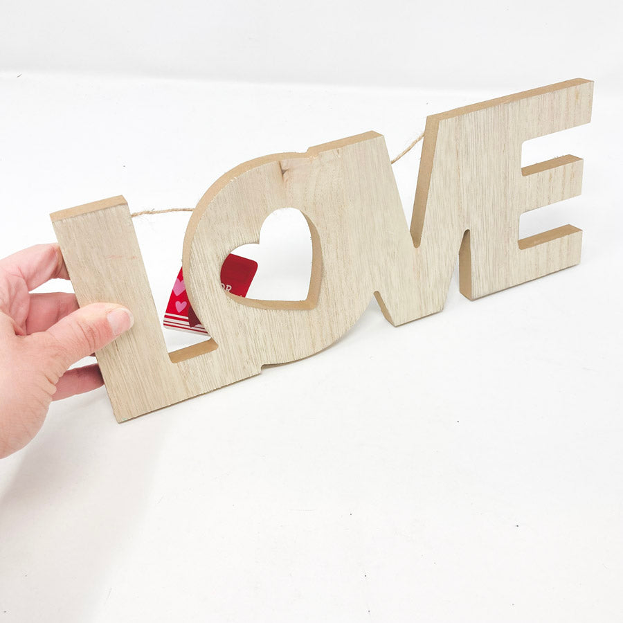 Love Hanging Wood Decor