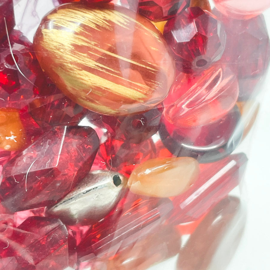 Assorted Red Statement Beads