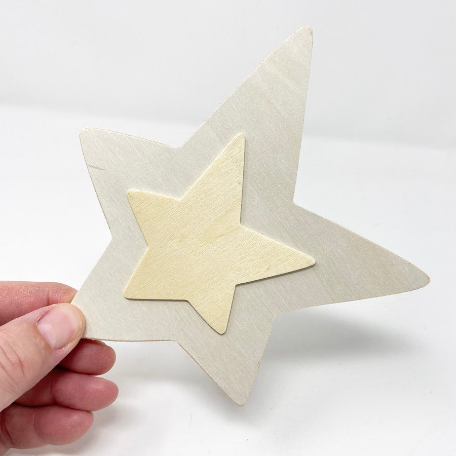 Blank Wood Star Shape