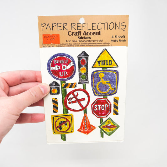 Paper Reflections Craft Accent Stickers - Street Signs
