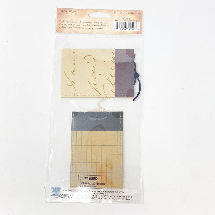 EK Success Nostalgiques- The Attic Collection- Match Booklets