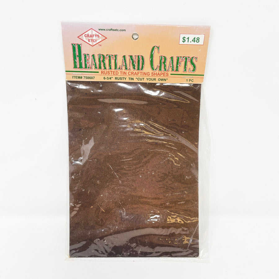 Heartland Crafts- 6-3/4" Rust Tin