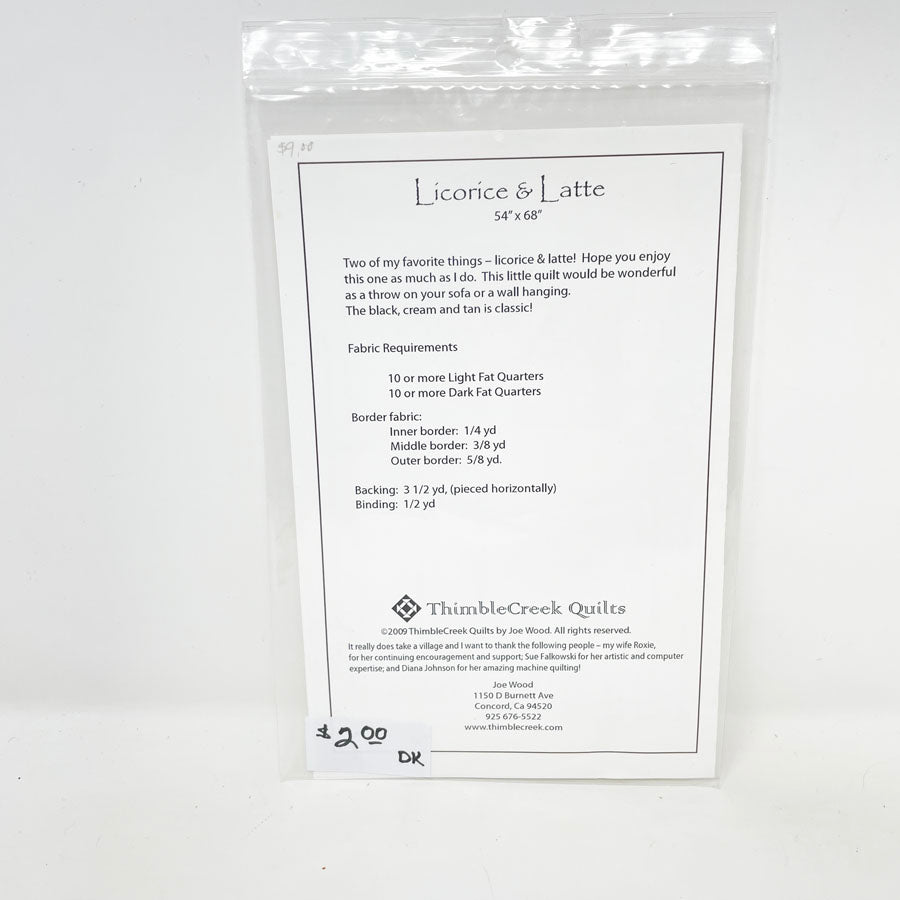 Licorice & Latte Quilt Pattern by Thimblecreek Quilts