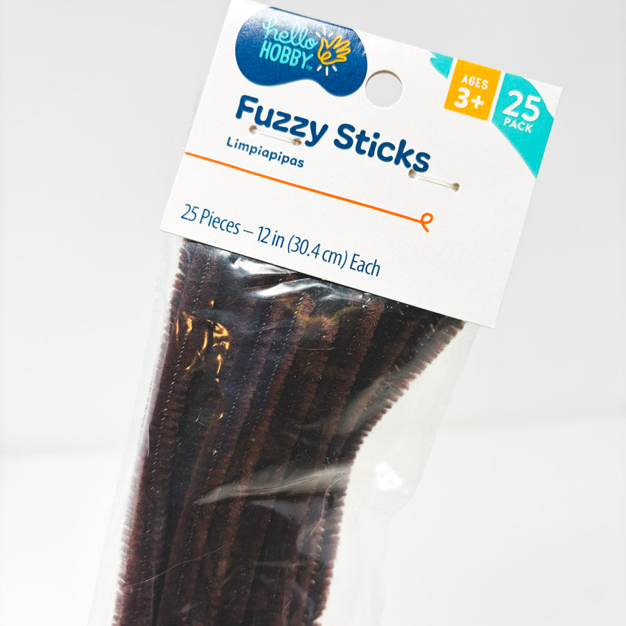 Hello Hobby Dk Brown Fuzzy Sticks