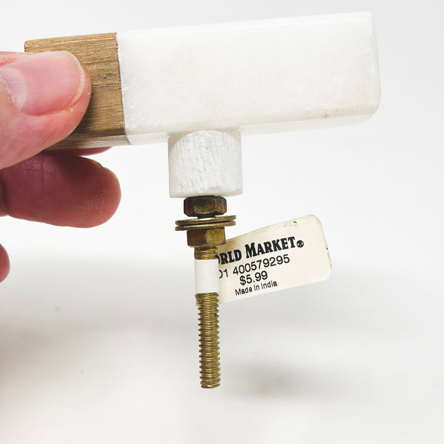 Wood & Stone Pull Knob