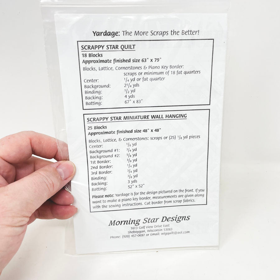 Scrappy Star Quilt Pattern by Wendy Gilbert