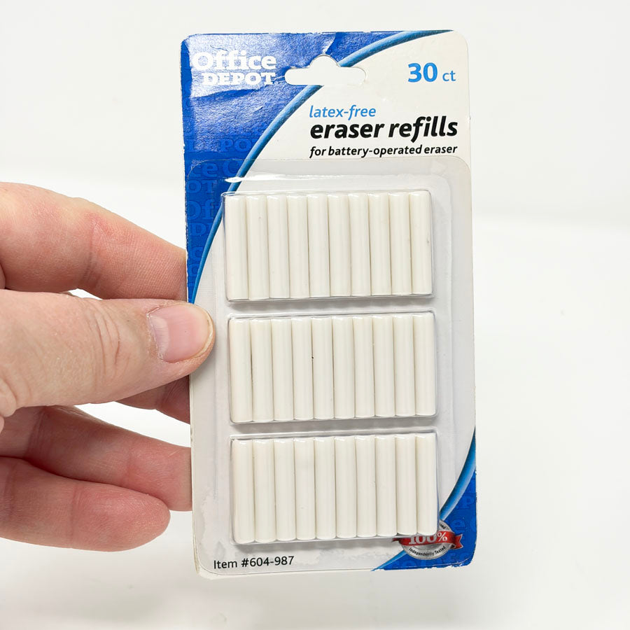 Office Depot Battery Operated Eraser Refills