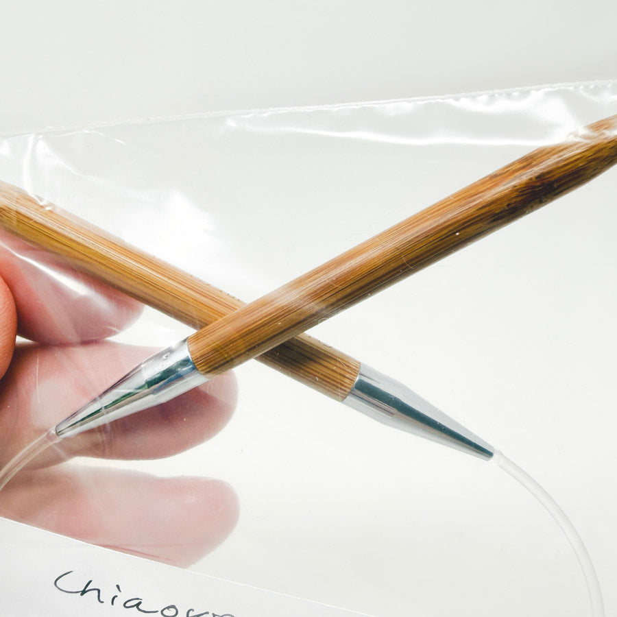ChiaoGoo Bamboo Circular Knitting Needles 16" – Size 10.5