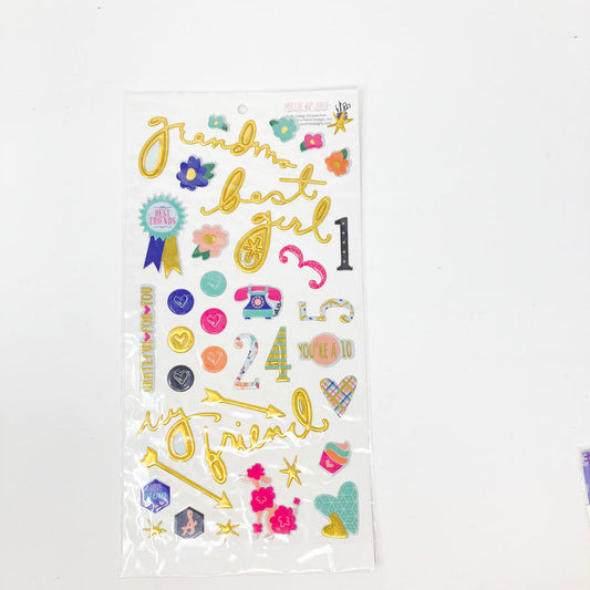 Millie & June Grandma Puffy Stickers