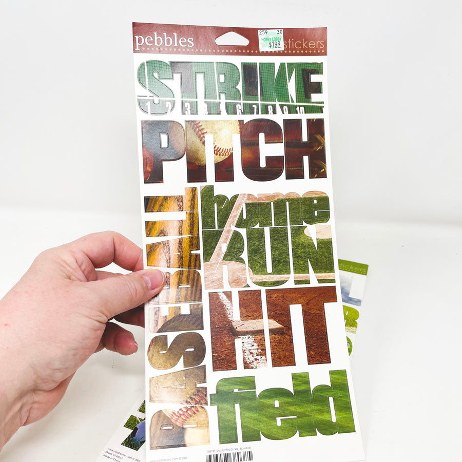 Pebbles Sports Stickers