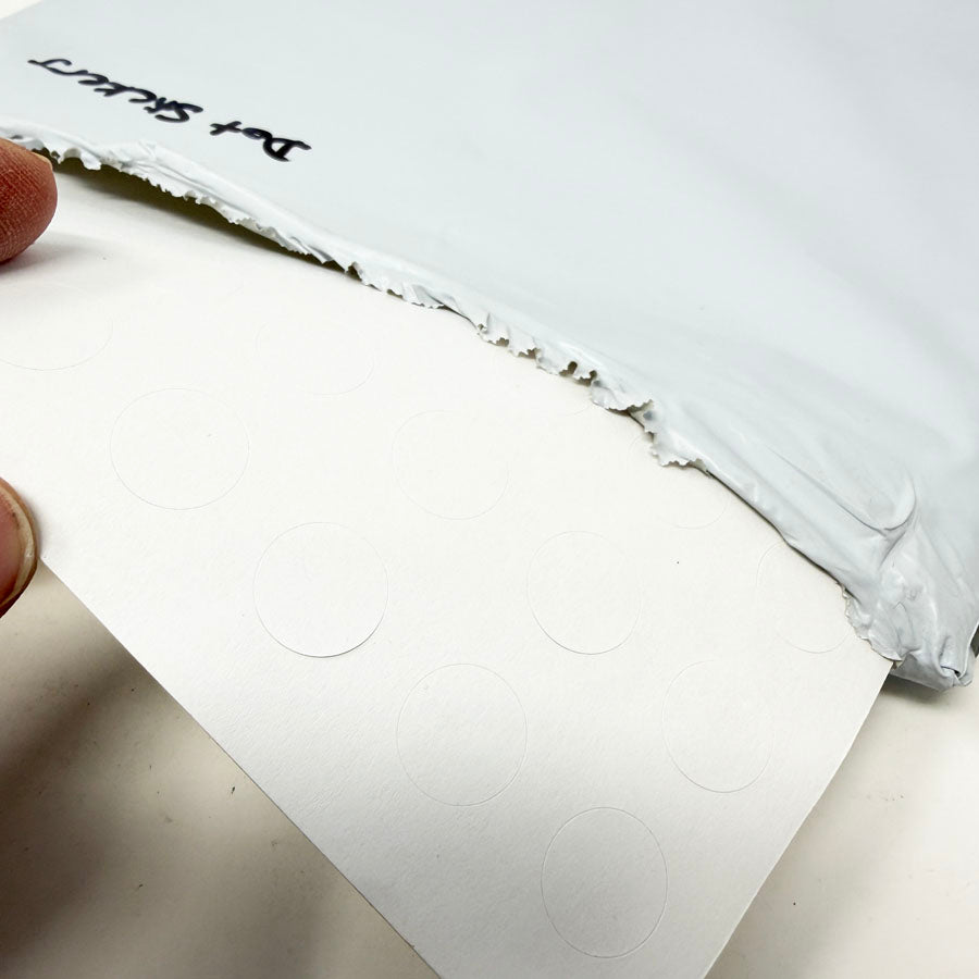 Small Dot Uncoated Stickers Sheets