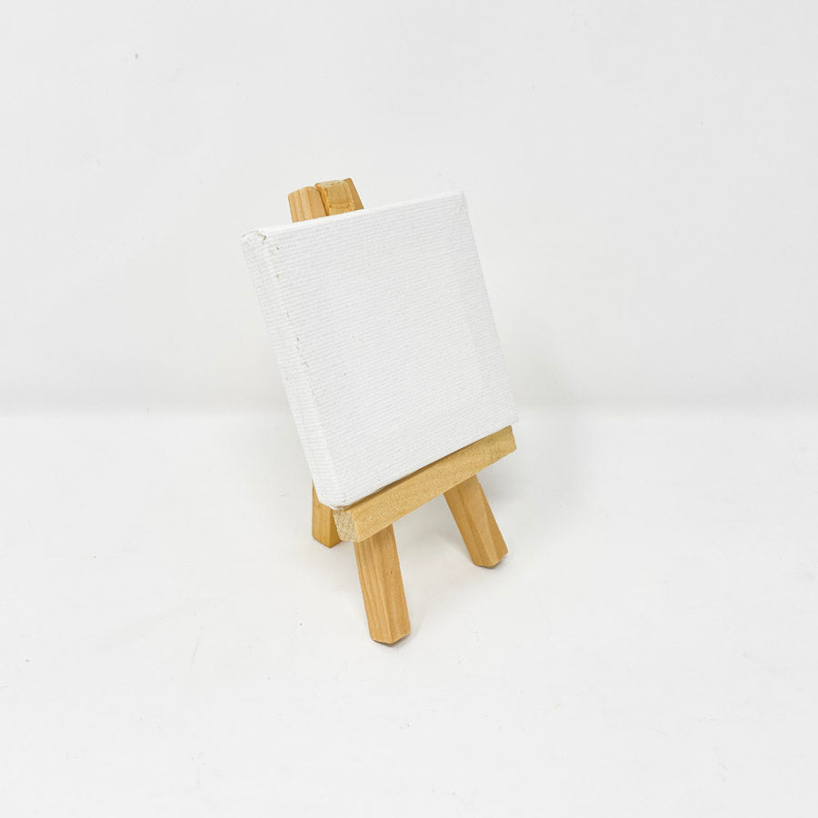 Square Canvas 3"x3" with Mini Easel