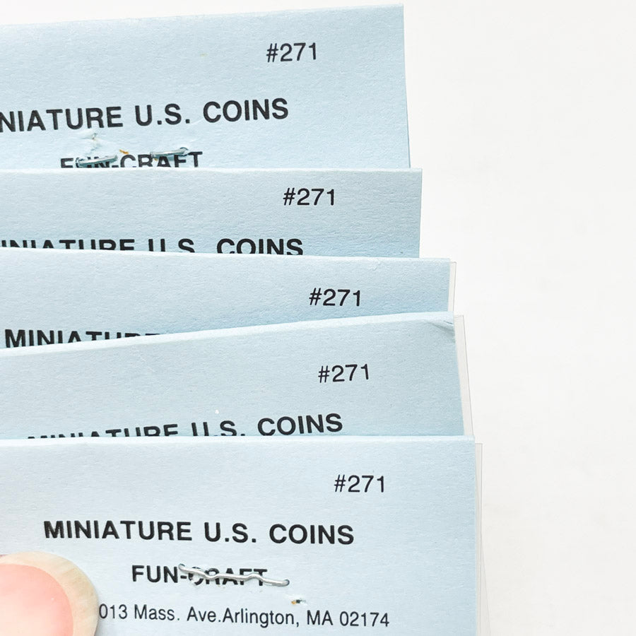 Fun Craft Miniature US Coin Bundle Blue Labels