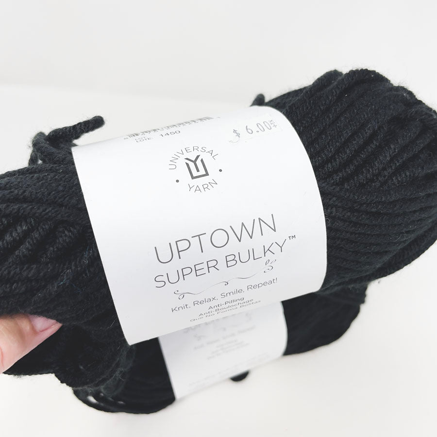 Universal Yarn Uptown Super Bulky Yarn - Black (1)