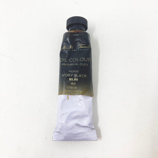 Master Touch Oil Color Paint - Ivory Black