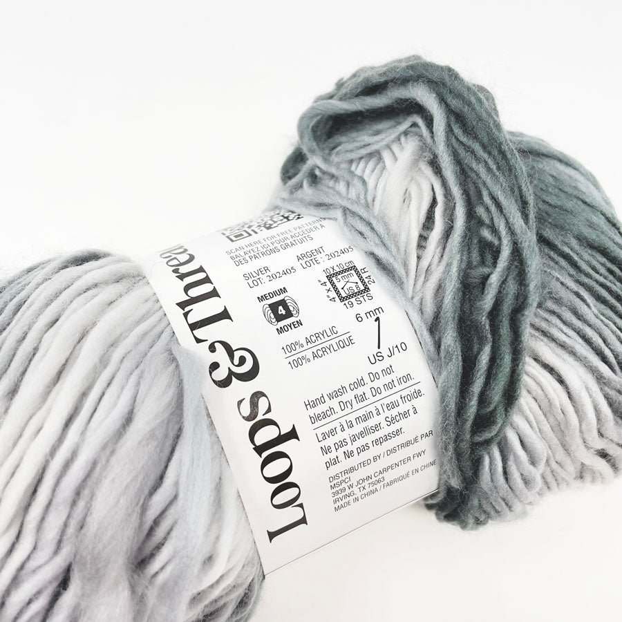 Loops & Threads Facets Yarn - Silver