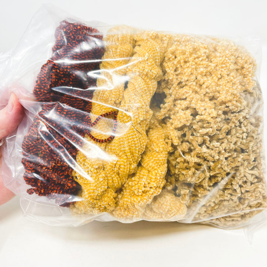 Fly Tying Chenille: Red Yellow Gold Bundle