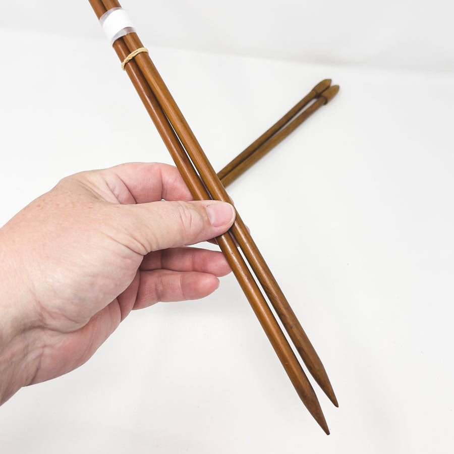 Extra Long Wood Knitting Needles - US 9 - Pick a Set