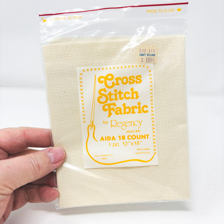 Regency 18 Count Aida - 12" x 18" - Cream