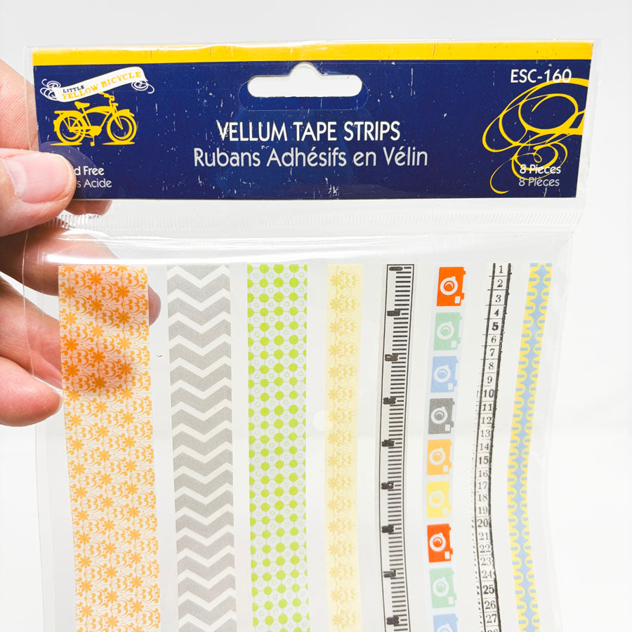 Little Yellow Bicycle Vellum Tape Strips