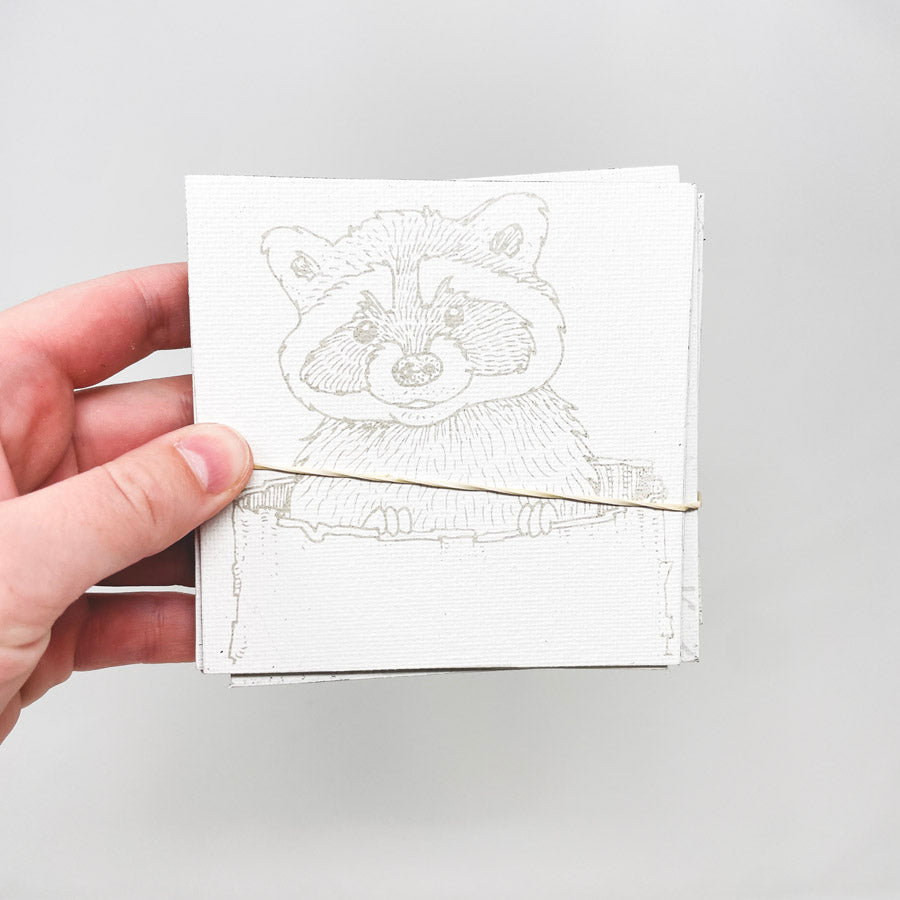 Animal Variety Painting Magnetic Squares 4"x4"