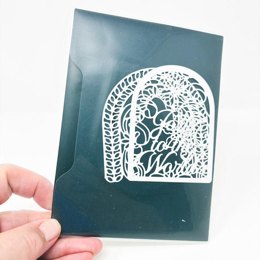 Spellbinders Joy Crescent Card Builder Etched Dies