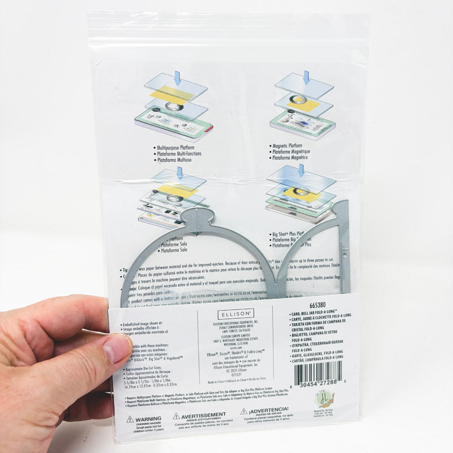 Sizzix Thinlits Cutting Die - Bell Jar Fold Along