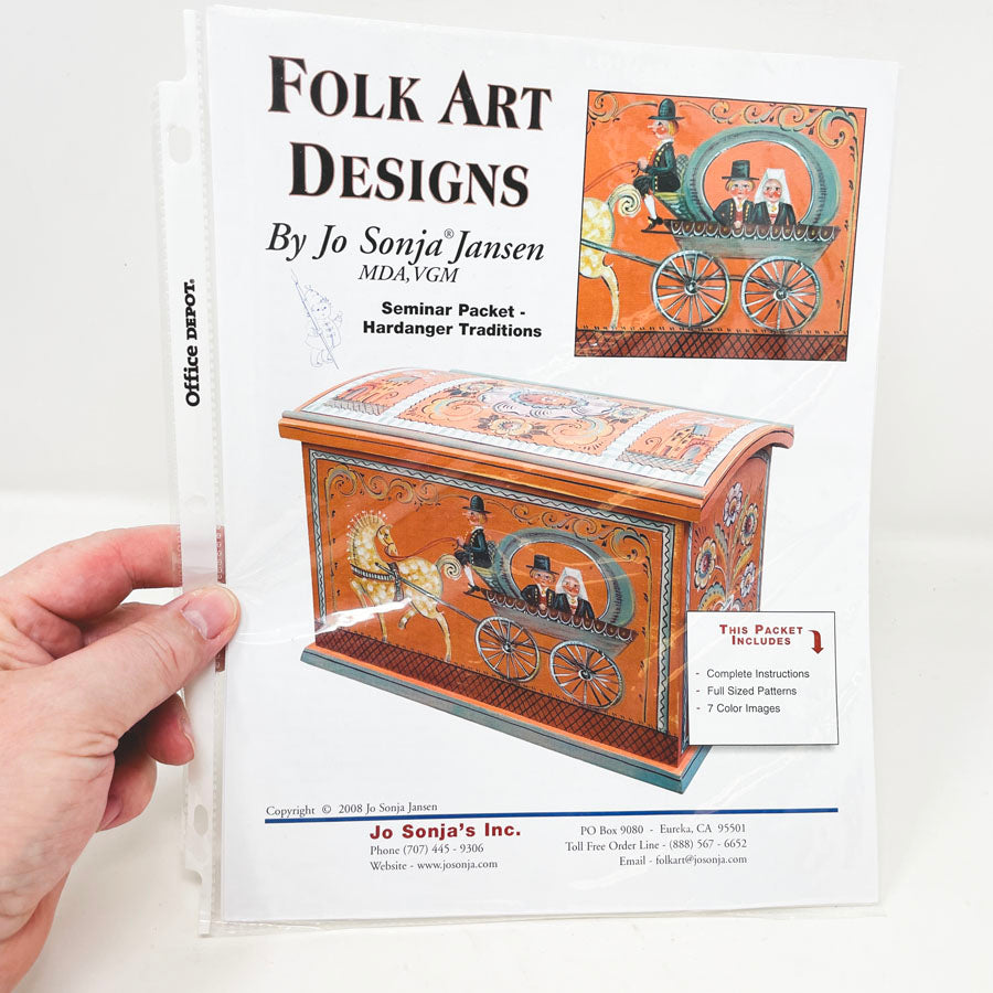 Hardanger Traditions Folk Art Painting Packet by Jo Sonja Jansen