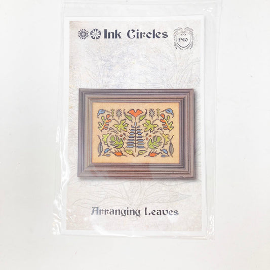 Ink Circles - Arranging Leaves Needlework Pattern