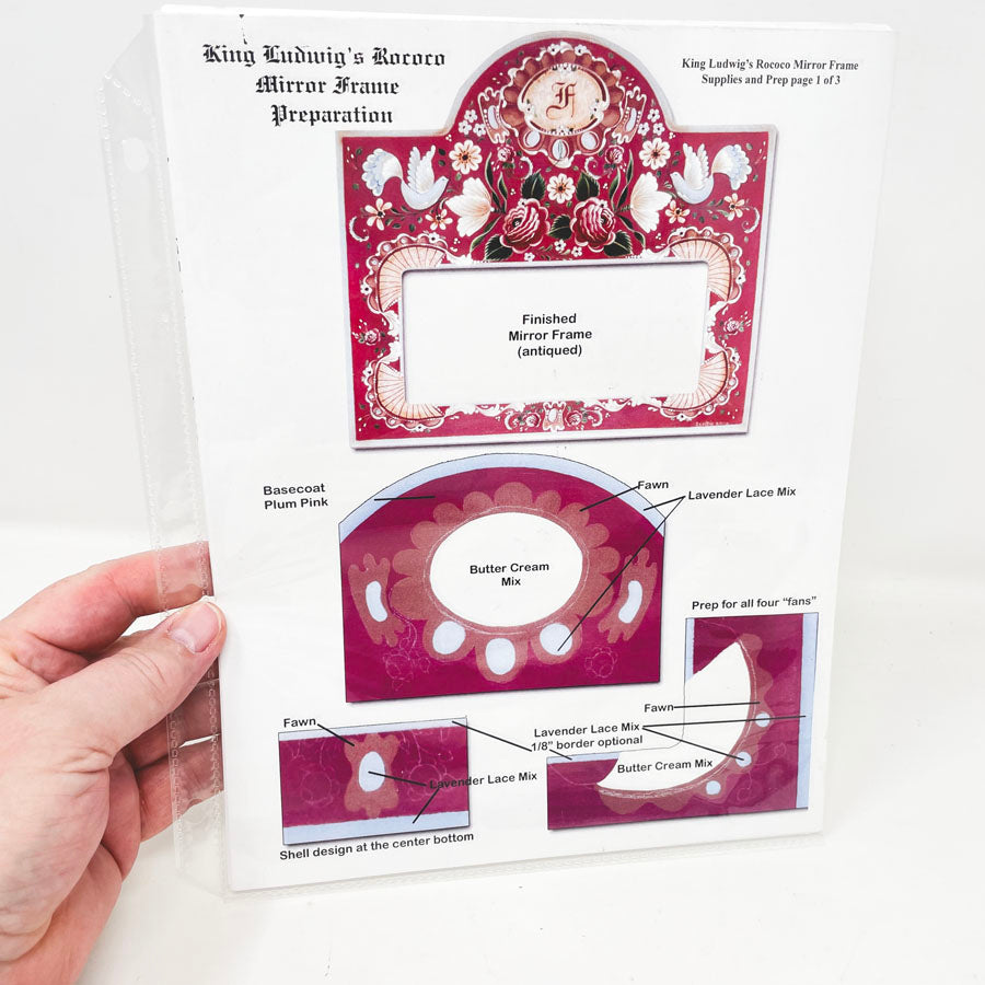 Mirror Frame Folk Art Painting Packet by Jo Sonja Jansen